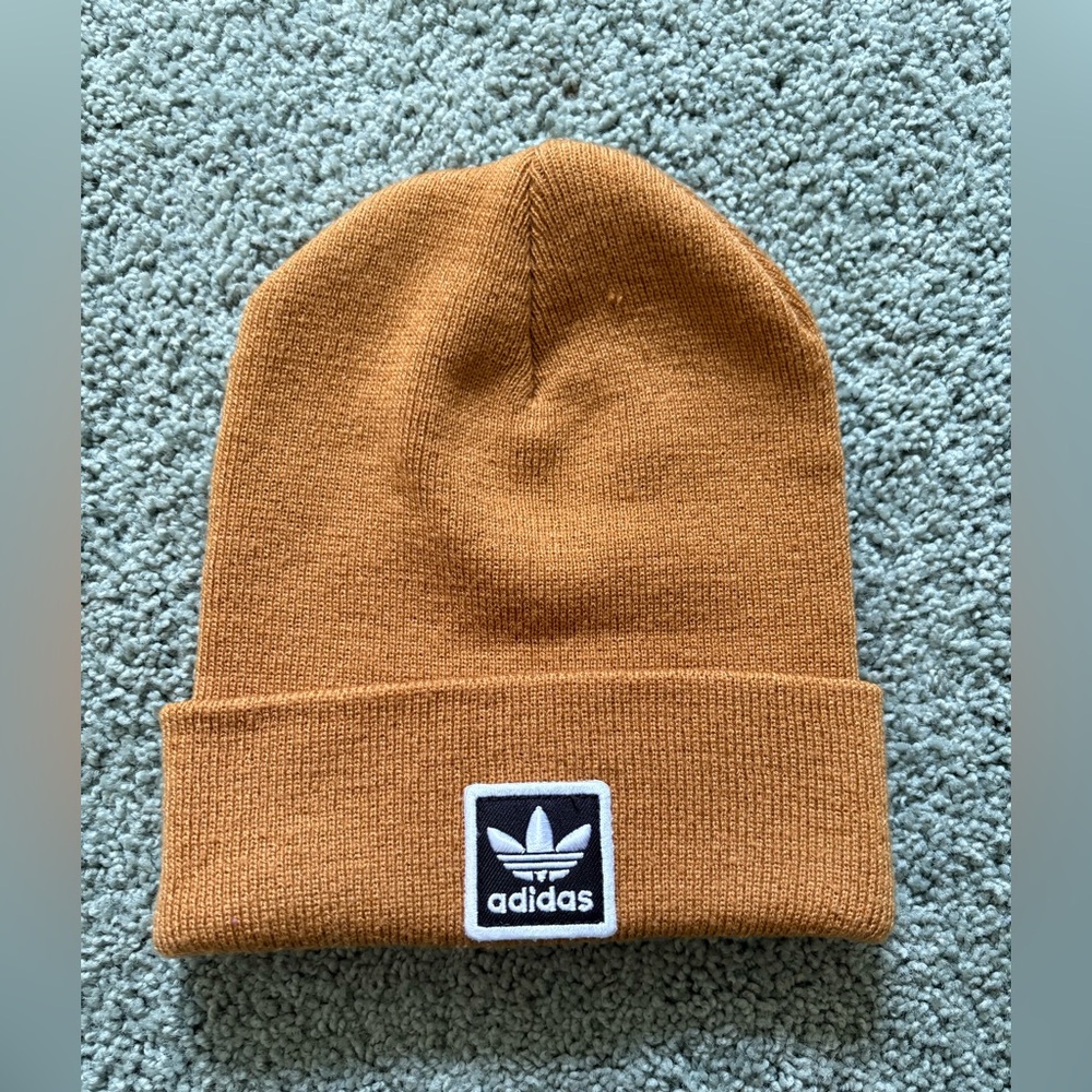 Adidas Orignials Utility Mesa Brown Trefoil Logo Beanie OSFA Unisex
